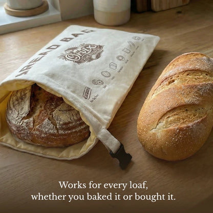 Premium 100% Cotton-Beeswax Bread Bags